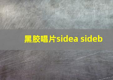 黑胶唱片sidea sideb